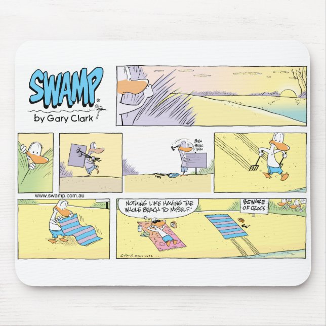 Tapis de souris drôle de bande dessinée de canard (Devant)