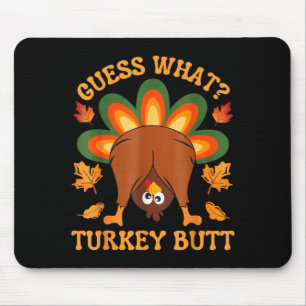 Tapis De Souris Drôle de blague de Thanksgiving pour enfants Mème