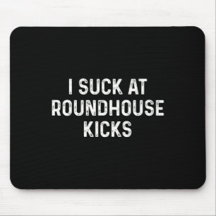 Tapis De Souris Drôle de coup de pied circulaire de kickboxing Mua