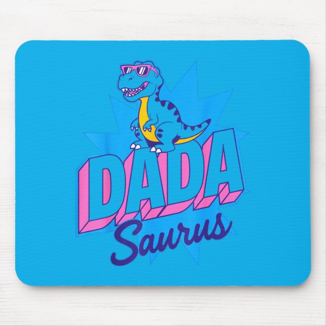 Tapis De Souris Drôle de Dadasaurus T Rex Dinosaure Papa Dada Saur (Devant)