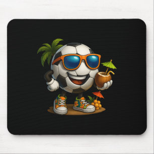 Tapis De Souris Drôle de football Hawaï Ll Hawaïen tropical été Va