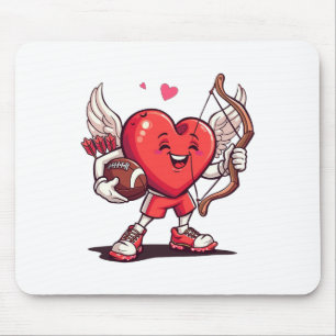 Tapis De Souris Drôle de Footll Saint-Valentin Garçons Enfants Fil