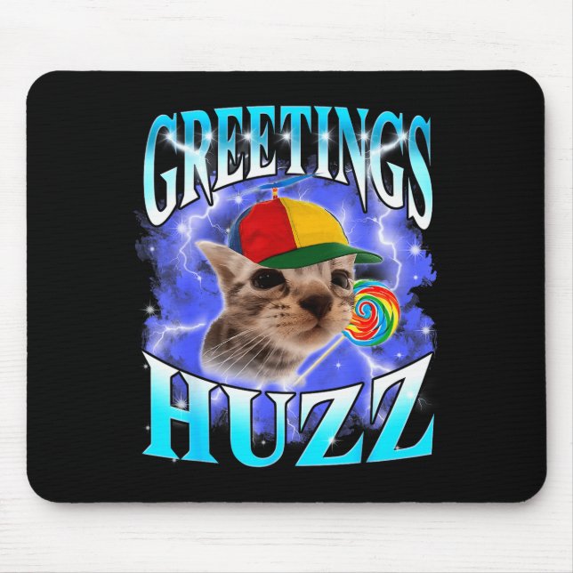 Tapis De Souris Drôle de Génération Z Génération Alpha Argot Chat  (Devant)
