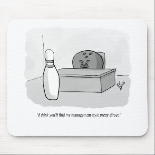 Tapis De Souris Drôle de gestion et de leadership Cartoon Humour