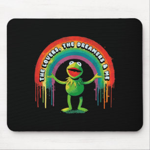 Tapis De Souris Drôle de grenouille arc-en-ciel rétro Connection L