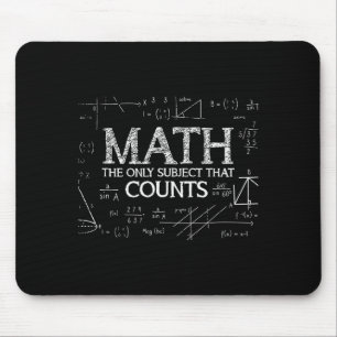 Tapis De Souris Drôle de nerd de la science Les maths le seul suje
