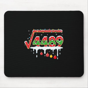 Tapis De Souris Drôle de Noël 67 Meme Racine carrée 4489 Argot Mat