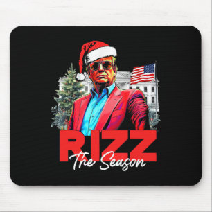 Tapis De Souris Drôle de Noël Rizzmas Père Noël Xmas Rizz La Saiso