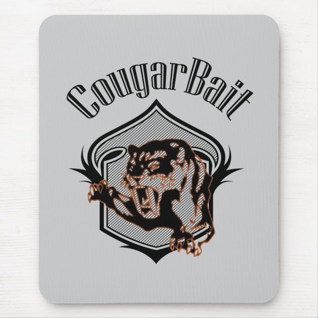 Tapis De Souris drôle de nouvelle offensive humour cougar bait (Devant)
