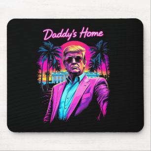 Tapis De Souris Drôle de papa à la maison Maison Blanche Trump Ros