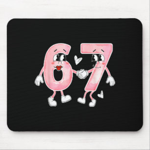 Tapis De Souris Drôle de Saint-Valentin 6 7 Six Sept Mème Saint-Va