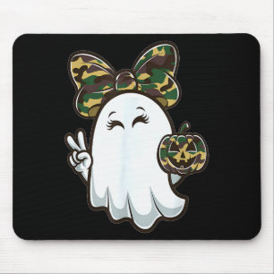 Tapis De Souris Drôle de saison de chasse Hello Halloween Camoufla