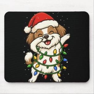 Tapis De Souris Drôle de Shih Tzu faisant le dab avec des lumières