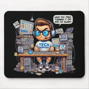 Tapis De Souris Drôle de support technique