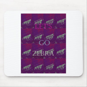 Tapis De Souris Drôle de Zèbre Allons-y motif Hakuna Matata Desig