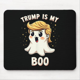 Tapis De Souris Drôle Donald Trump Ghost Parti d'Halloween Éffraya