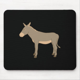 Tapis De Souris Drôle Donkey Horse Farm Amoureux des animaux Don P