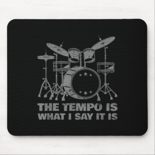 Tapis De Souris Drôle Drumming Art Pour Hommes Femmes Drumline Dru