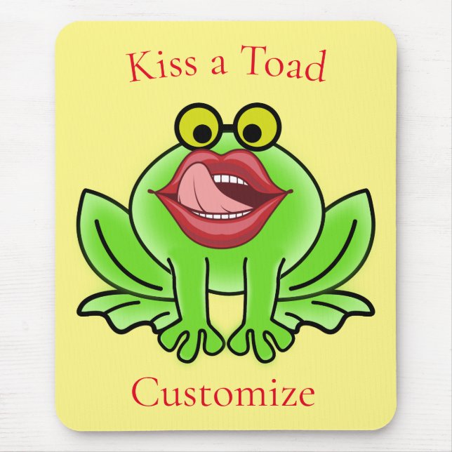 Tapis De Souris Drôle Embrasse Un Toad Thunder_Cove (Devant)