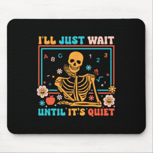 Tapis De Souris Drôle Enseignant Squelette Halloween Costume Homme