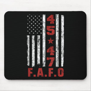 Tapis De Souris Drôle Fafo Trump Chemise Président 47 Trump Fafo A