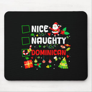 Tapis De Souris Drôle Gentil Vilain Famille Dominicaine Hommes Fem