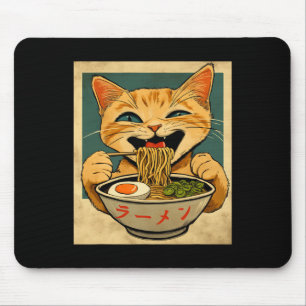 Tapis De Souris Drôle Ginger Cat Ramen Japonais Kawaii Anime Cat G