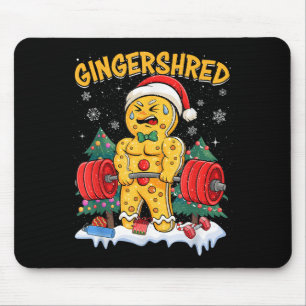 Tapis De Souris Drôle Gingerbread Man Gingershred Gym Bodybuilding