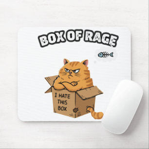 Tapis De Souris Drôle Grumpy Cat Boîte de Rage Je déteste cett