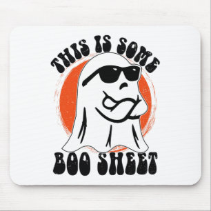 Tapis De Souris Drôle Halloween Boo Ghost Costume C'Est Un Petit B