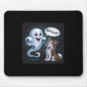 Tapis De Souris Drôle Halloween Ghost Husky Chien Boop Silencieux