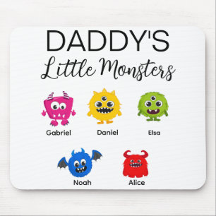 Tapis De Souris Drôle Halloween le petit monstre de papa