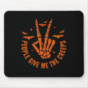 Tapis De Souris Drôle Halloween squelette chute main les gens me d