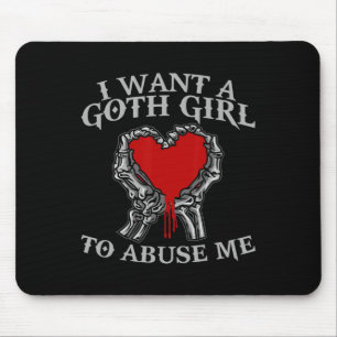Tapis De Souris Drôle Halloween Squelette Main Je Veux Une Gothiqu