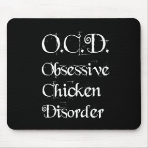 Tapis De Souris Drôle humoristique OCD Obsessionnel Trouble du pou