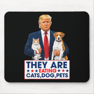 Tapis De Souris Drôle Ils Mangent Les Chiens Les Chats Les Animaux