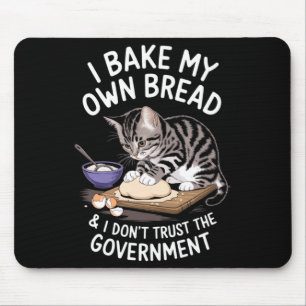 Tapis De Souris Drôle je fais mon propre pain et ne fais pas confi