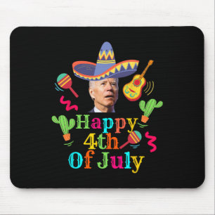 Tapis De Souris Drôle Joe Biden Heureux 4 juillet Surprise Cinco D