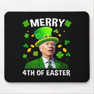 Tapis De Souris Drôle Joe Biden St Patricks Day Joyeux 4ème de Pâq