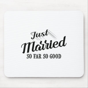 Tapis De Souris Drôle Juste Marié Cadeau Hommes Femme Cool Mariée