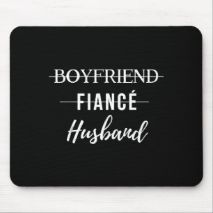 Tapis De Souris Drôle Juste Petit Ami Fiancé Mari Marié Groom de M