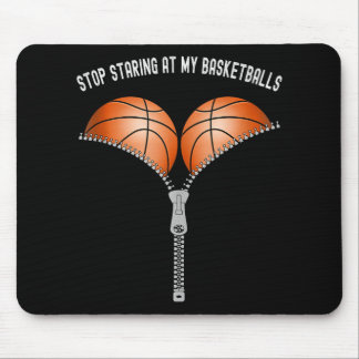 Tapis De Souris Drôle Les Femmes De Basket-Ball Cessent De Se Pose