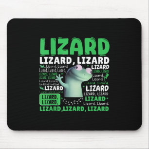 Tapis De Souris Drôle Lizard Mème Animal Femmes Hommes _1