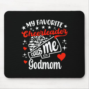 Tapis De Souris Drôle Ma pom-pom girl préférée m'appelle Godmom Ch