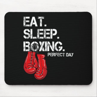 Tapis De Souris Drôle Manger. Dormir. Répéter. Amateur de boxe jou