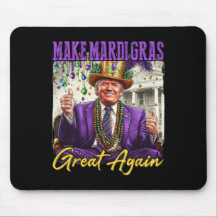 Tapis De Souris Drôle Mardi Gras Donald Trump Mardi Gras Américain