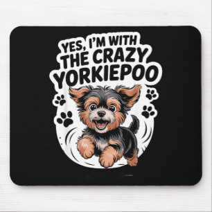 Tapis De Souris Drôle Mélange de Chien Mignon Drôle Oui Je Suis Av