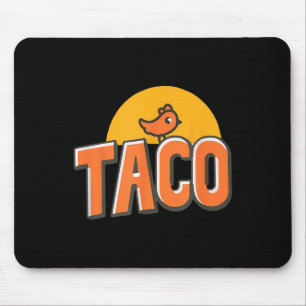 Tapis De Souris Drôle Mème de poulet tendance Taco Trump toujours 