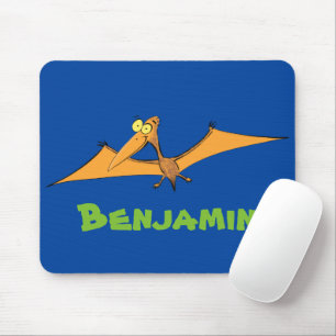Tapis De Souris Drôle mignon dessin animé de pterodactyle volant o