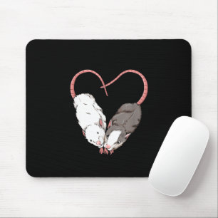 Tapis De Souris Drôle Mignon Petit Rongeur Animal De Compagnie Cœu